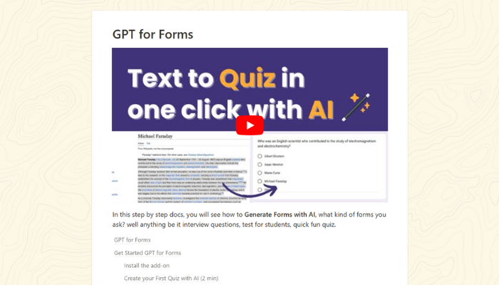 GPT for forms