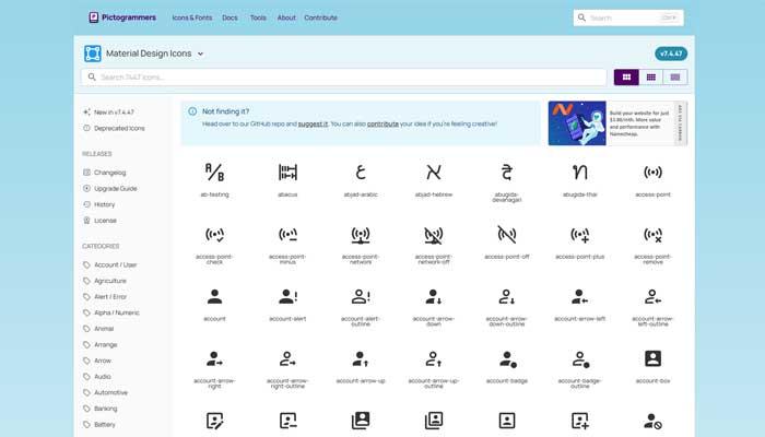 The Material Design Icons